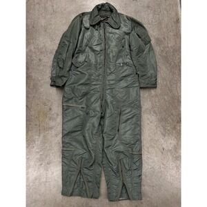 Vintage U.S. Military Flight Suit Mens XL Long Green CWU-1/P USAF Cold Weather